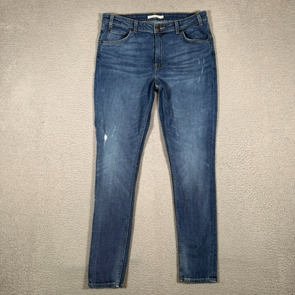 Levis Jeans Womens 32x29 Blue 721 Vintave High Rise Skinny Orange Tab 5 Pocket